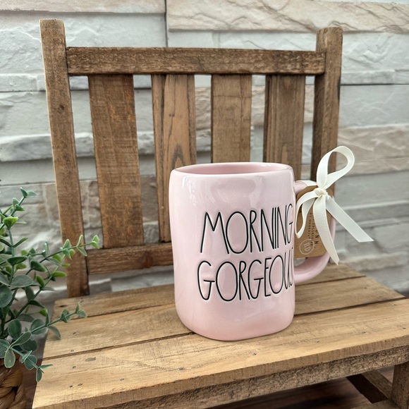 🆕 Rae Dunn | "MORNING GORGEOUS" Pink Mug! - Picture 2 of 9